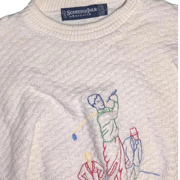 Scottish Cotton Sweater with Fun Embroidery - Picture 4 of 5